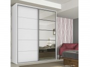 Guarda Roupa Armario Roupeiro Dalla Costa TW101E Espelhado 02 Portas 1.79 m